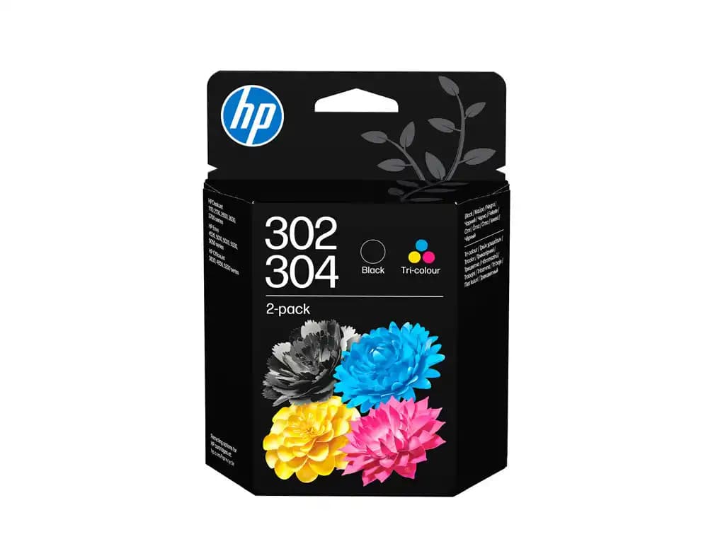 Hp Ink-jet hp pack 302 negro + 304 tricolor