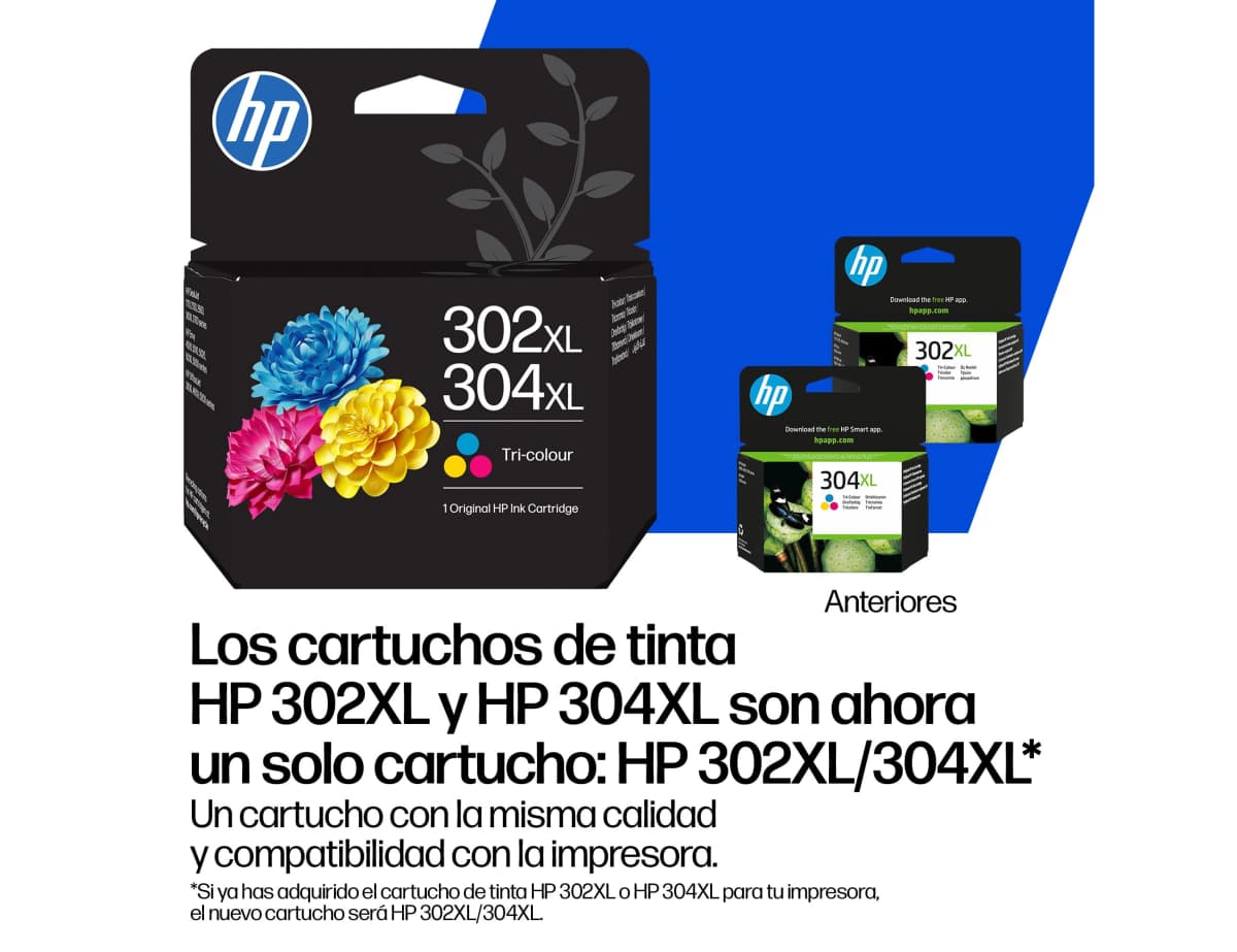 Ink-jet hp pack 302xl negro + 304xl tricolor