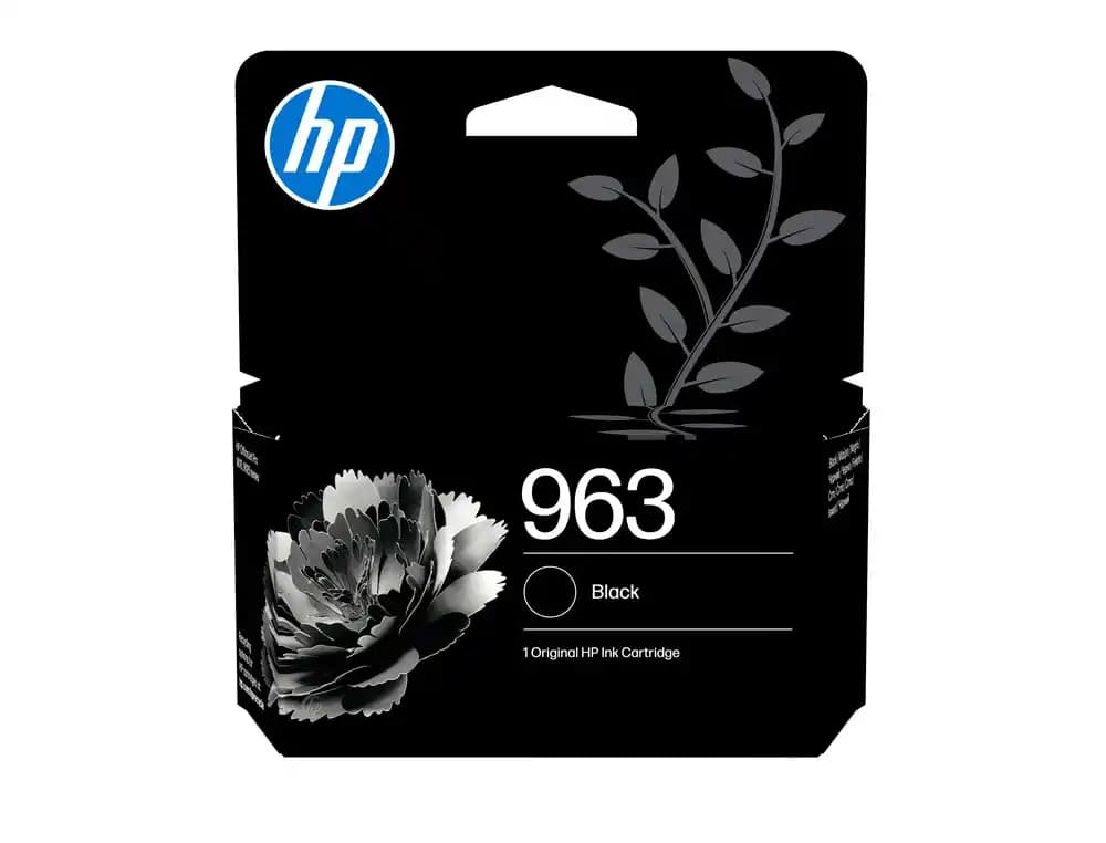 Cartucho de tinta original HP 963 negro para OfficeJet Pro 9010, 9020, 9022, 9023 y 9025, 1.000 páginas