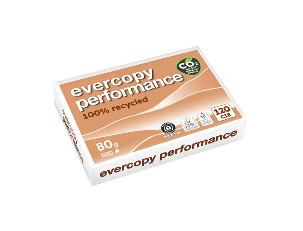 Clairefontaine Papel fotocopiadora Clairefontaine evercopy performance 100% reciclado DIN A4 80 g paquete de 500