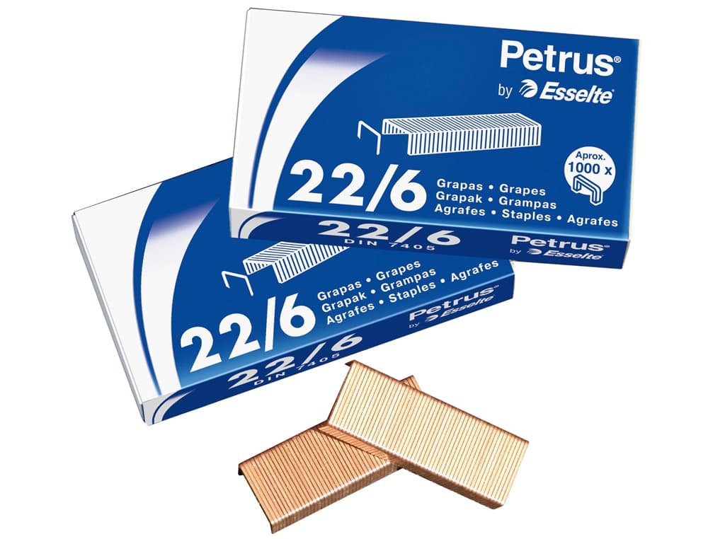 Grapas petrus nº 26/6 caja de 5000 unidades