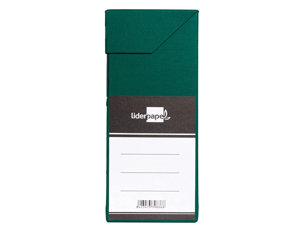 Caja transferencia liderpapel folio lomo 118 mm color verde 390x118x260 mm