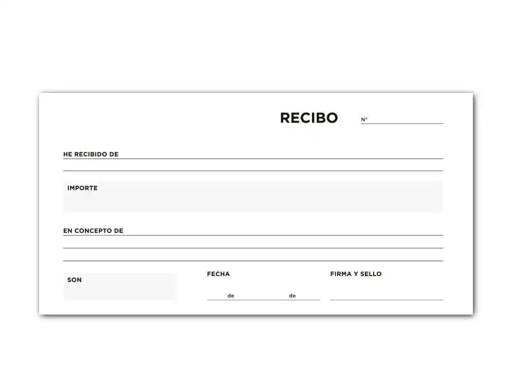 Talonario liderpapel recibos 3/fº original t136 sin matriz