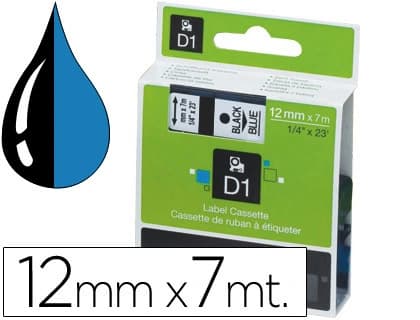 Dymo Cinta dymo 1000 negro-azul 12mm x 7mt d1