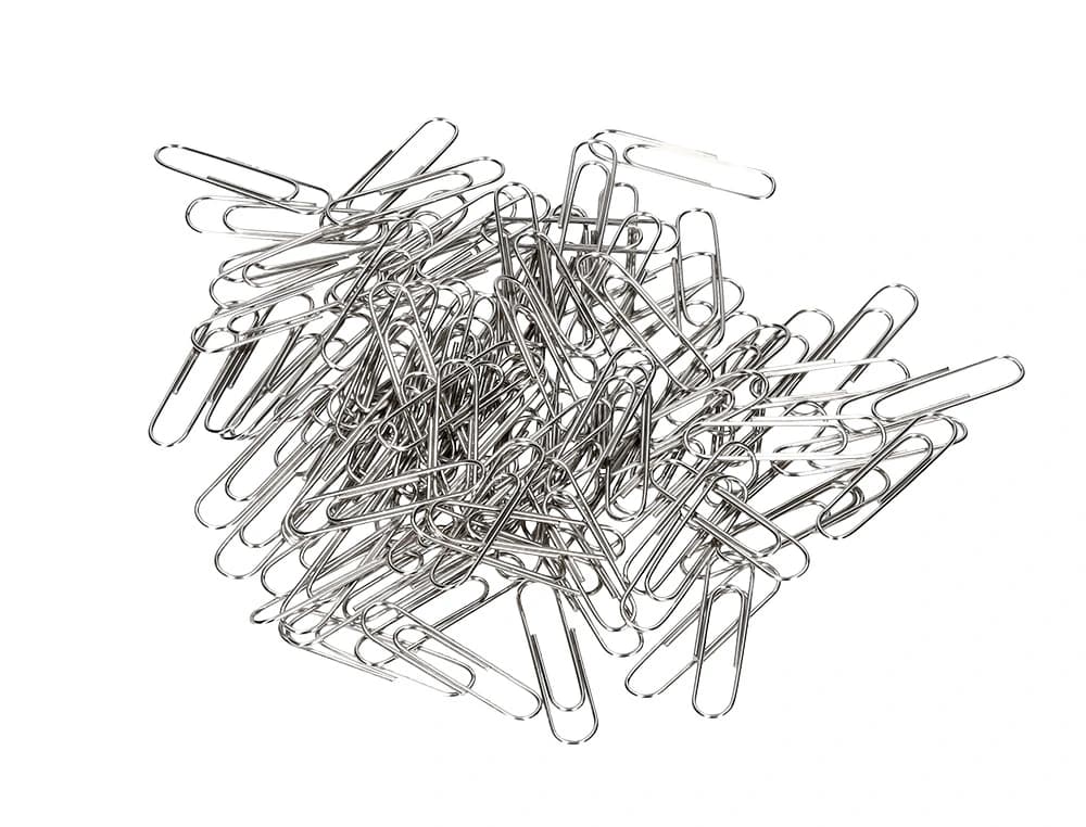 Clips niquelados q-connect nº2 33 mm cubilete de 1000 unidades