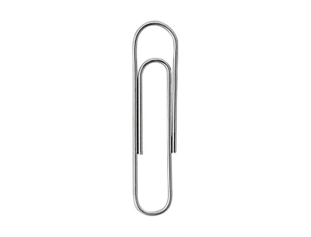 Clips niquelados q-connect nº2 33 mm cubilete de 1000 unidades