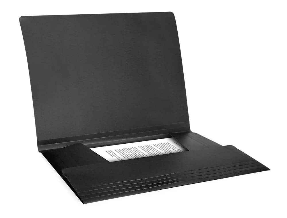 Carpeta liderpapel gomas tres solapas polipropileno color opaco