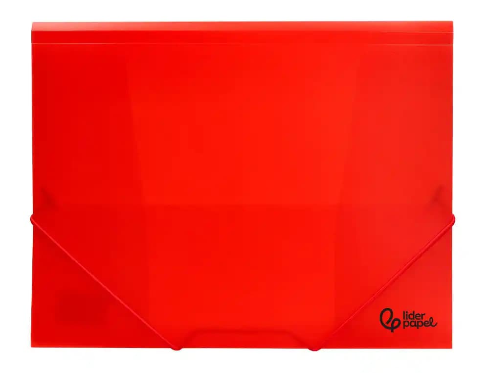 Carpeta liderpapel gomas tres solapas polipropileno din a4 translucido