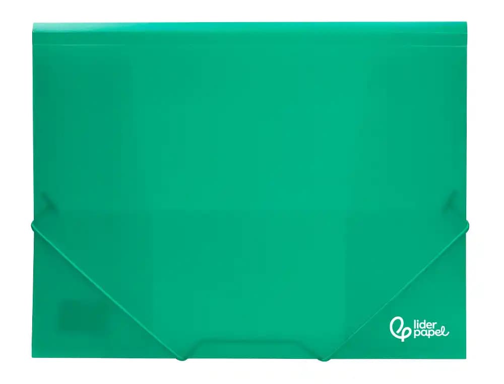 Carpeta liderpapel gomas solapas polipropileno din a4 translucido