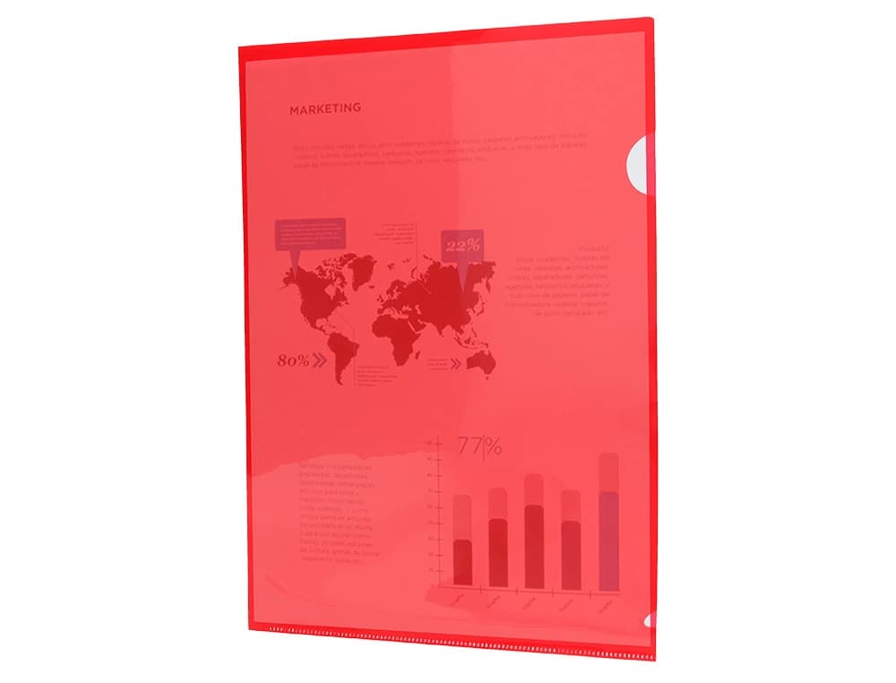 Carpeta liderpapel dossier uñero polipropileno din a4 opaco 20 hojas