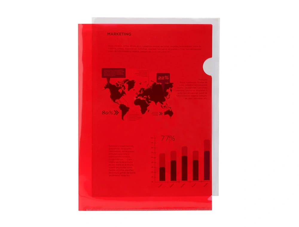 Carpeta liderpapel dossier uñero polipropileno din a4 opaco 20 hojas