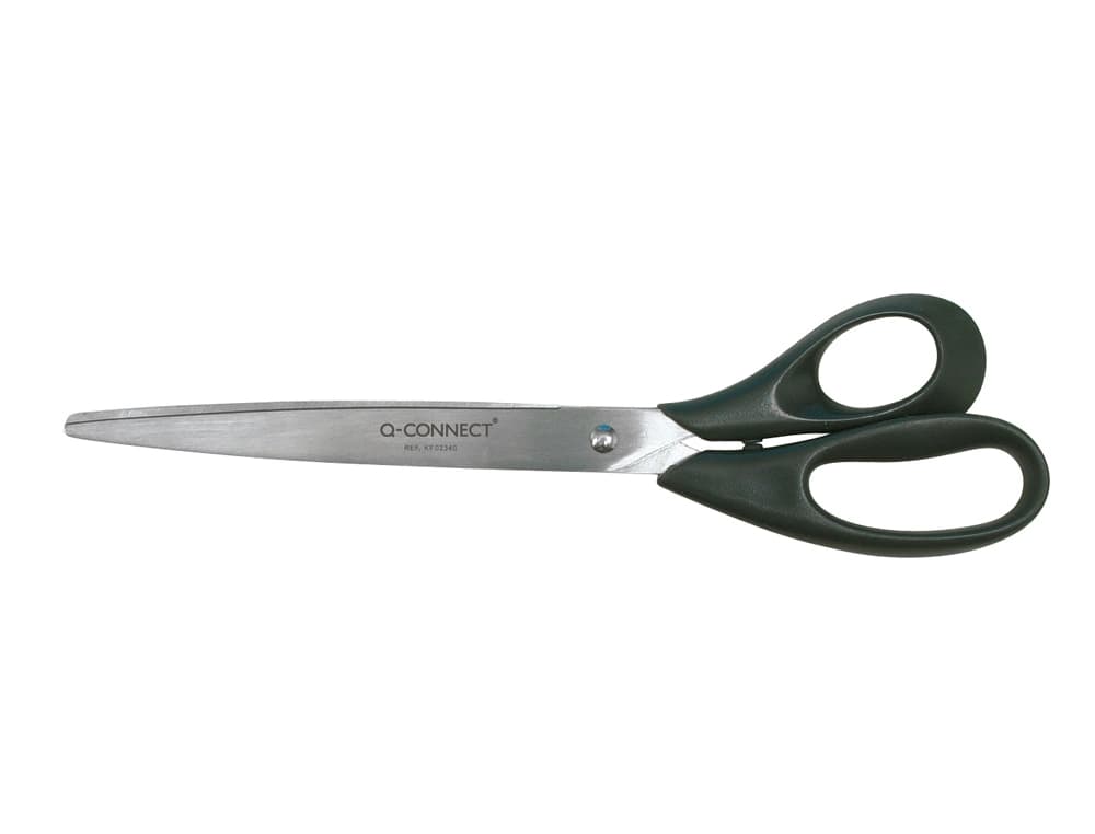 Tijera oficina q-connect inoxidable 10\" 25 cm blister