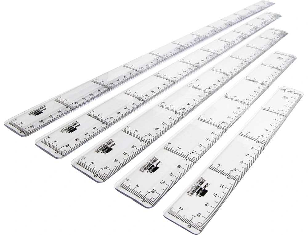 Regla liderpapel plastico cristal 50 cm