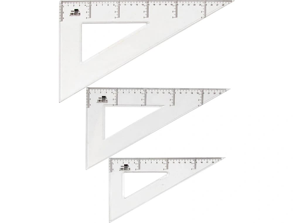 Cartabon liderpapel 30 cm plastico cristal
