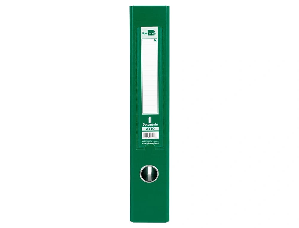 Módulo Liderpapel de 3 archivadores tamaño folio con 2 anillas mixtas de 40 mm – Verde