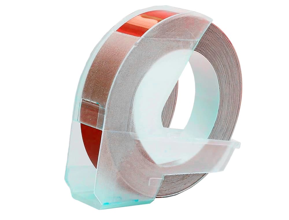 Cinta dymo 3d 9mm x 3 m roja tradicional