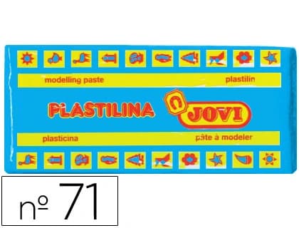 Jovi Plastilina Jovi 71 tamaño mediano, pastilla de 150 g en 12 colores