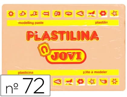 Plastilina Jovi 72 tamaño grande, pastilla de 350 g en 13 colores · Beige