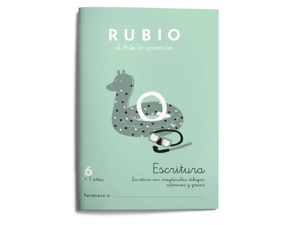 Cuaderno rubio caligrafia nº 6
