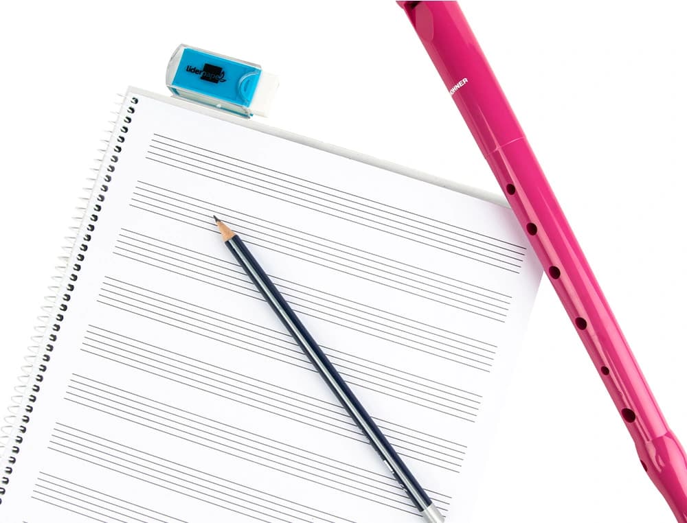 Bloc musica liderpapel pentagrama 3mm 20 hojas 100g/m2