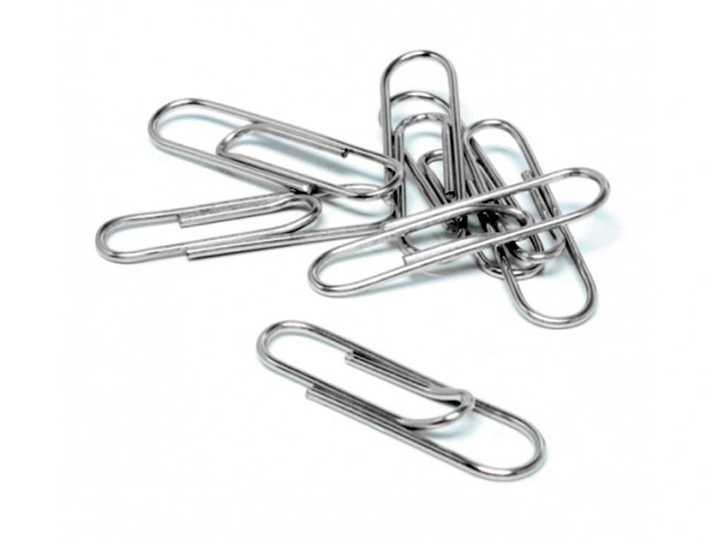 Clips liderpapel nº2 labiados 33 mm caja de 100 unidades