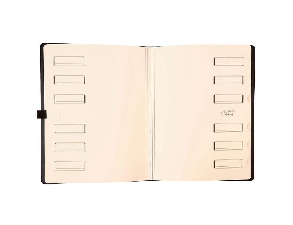 Carpeta clasificadora Saro folio de cartón compacto con 12 departamentos – Verde