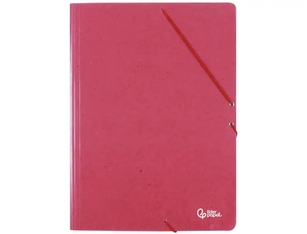 Carpeta liderpapel gomas tres solapas carton prespan folio