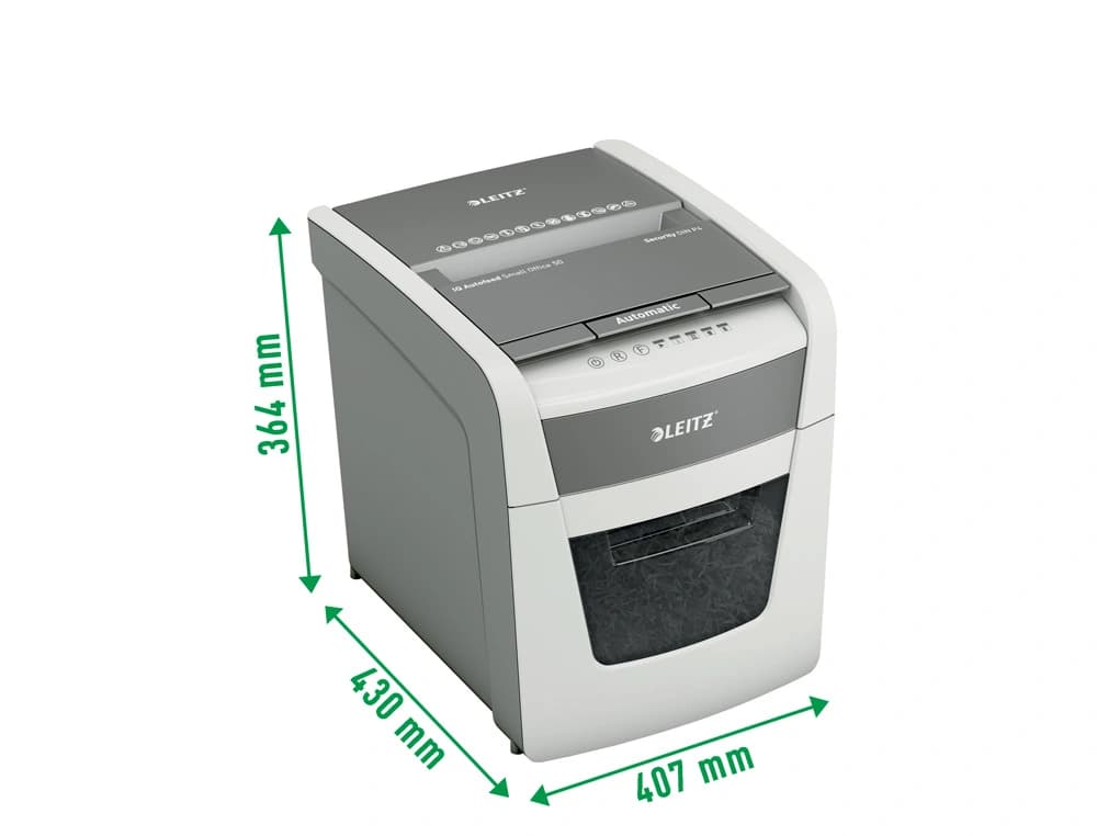 Destructora de documentos leitz iq auto+ office 50 capacidad de corte 50 hojas destruye grapas y clips