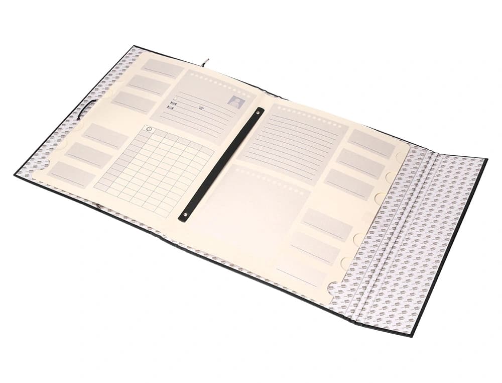 Carpeta clasificadora liderpapel 12 departamentos folio prolongado carton forrado