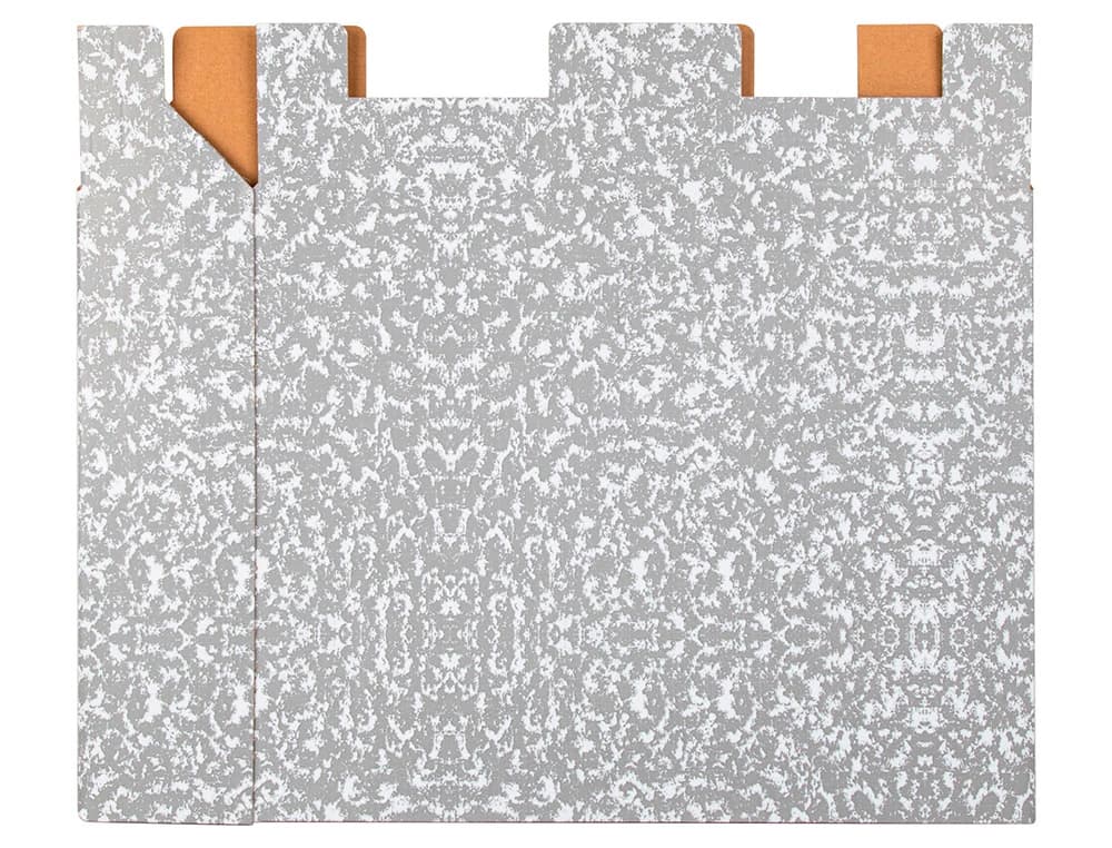 Caja archivador de palanca Liderpapel Classic Red de cartón entrecolado forrado – Gris