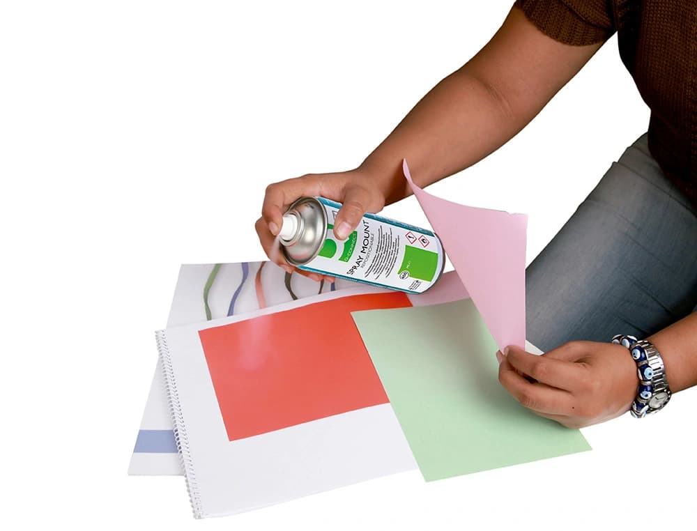 Pegamento q-connect spray quick mount adhesivo reposicionable bote de 400 ml