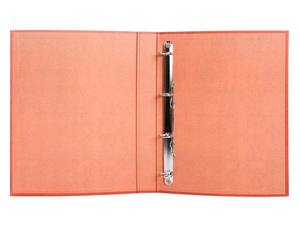 Carpeta de 4 anillas 25mm mixtas liderpapel folio carton forrado paper coat