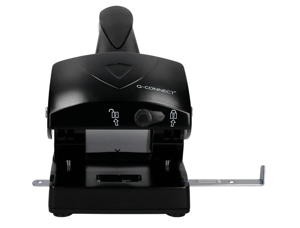 Taladrador q-connect kf01237 negro abertura 6,5 mm capacidad 65 hojas