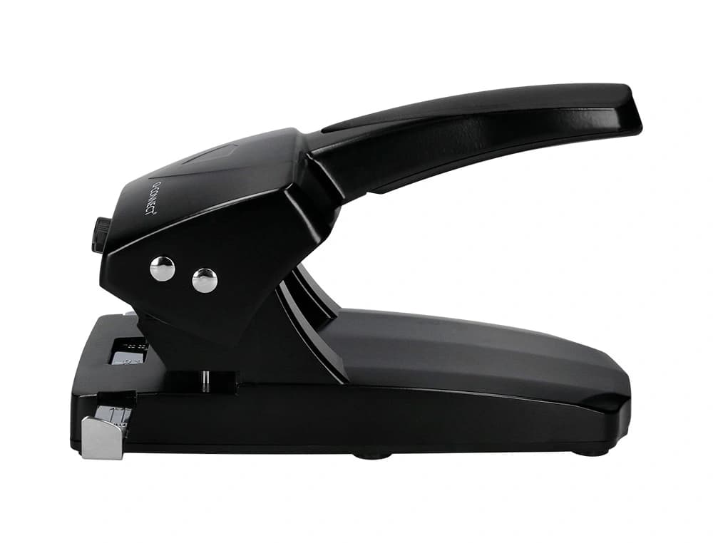 Taladrador q-connect kf01237 negro abertura 6,5 mm capacidad 65 hojas