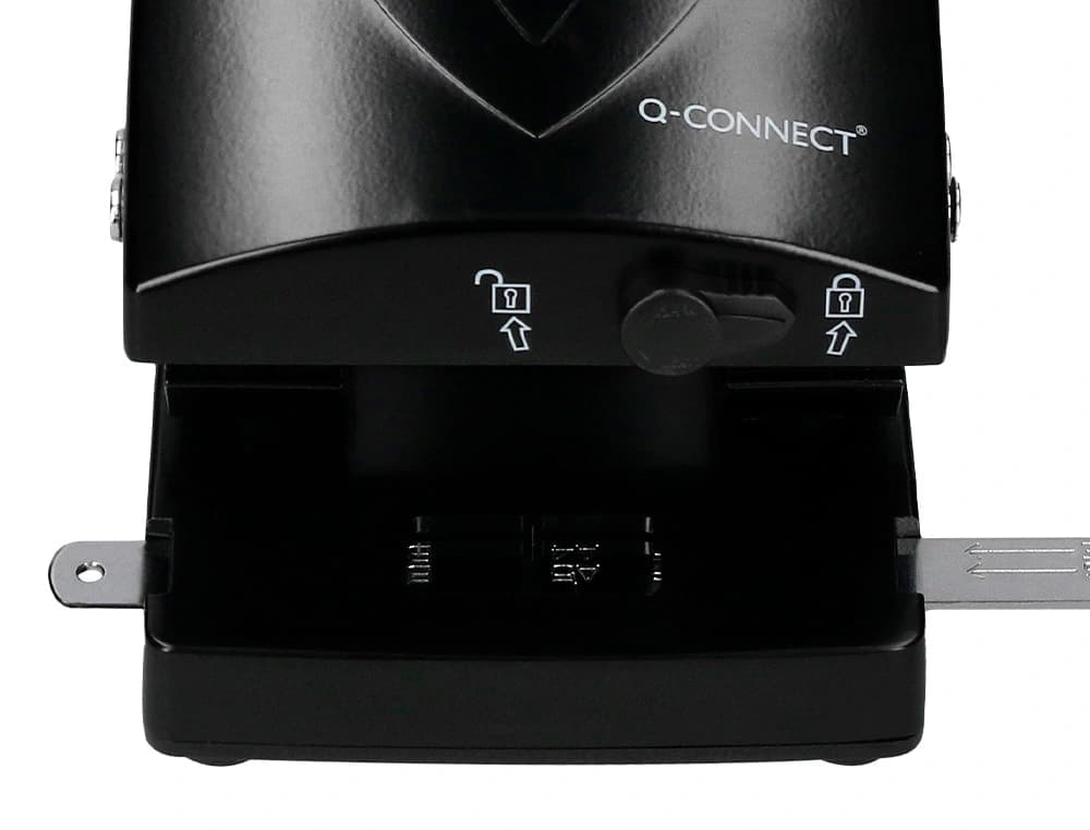 Taladrador q-connect kf01237 negro abertura 6,5 mm capacidad 65 hojas