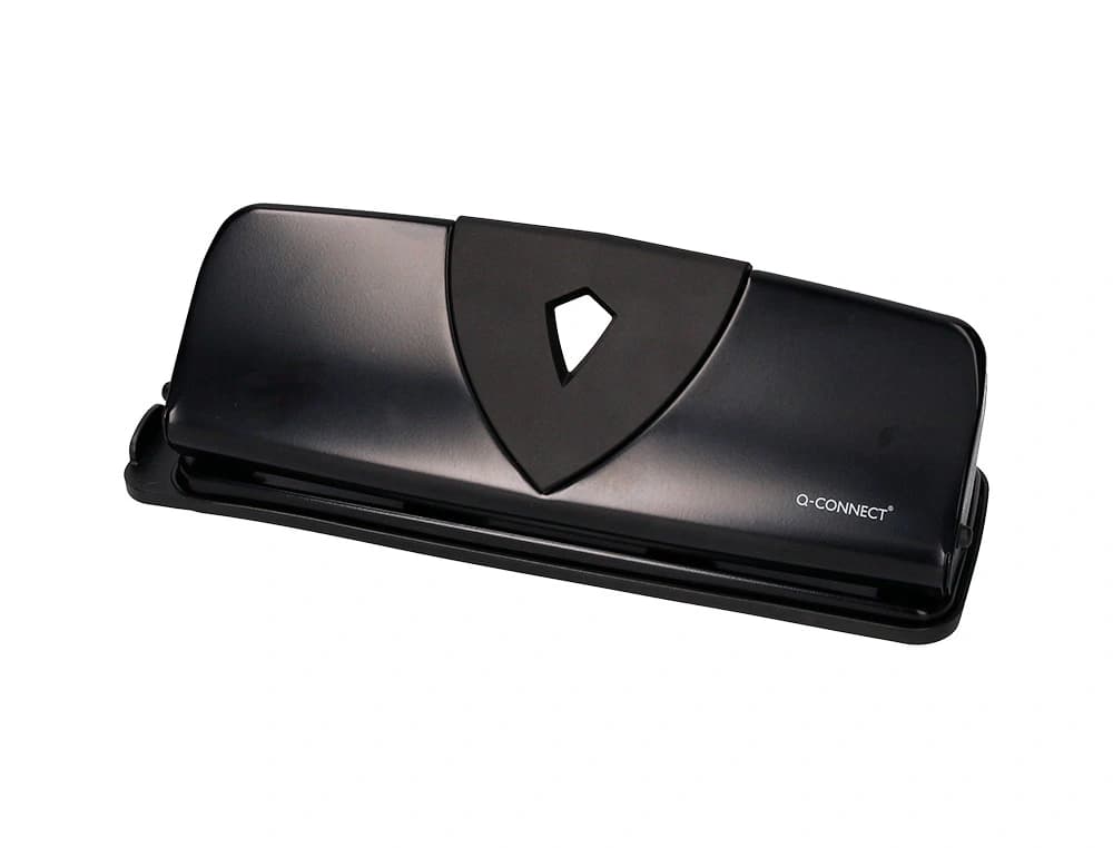 Taladrador q-connect kf01238 negro 4 taladros abertura 1,6 mm capacidad 16 hojas