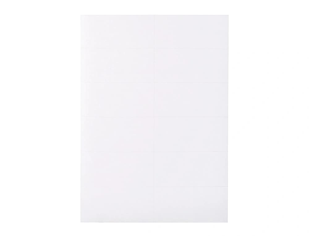 Etiqueta adhesiva q-connect kf10652 tamaño 96,5x42,3 mm fotocopiadora laser ink-jet caja con 100 hojas din a4