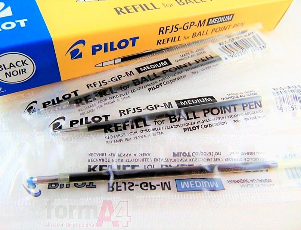 Recambio de tinta de aceite para bolígrafo Pilot Super Grip – Azul