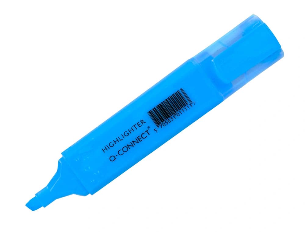 Rotulador q-connect fluorescente punta biselada