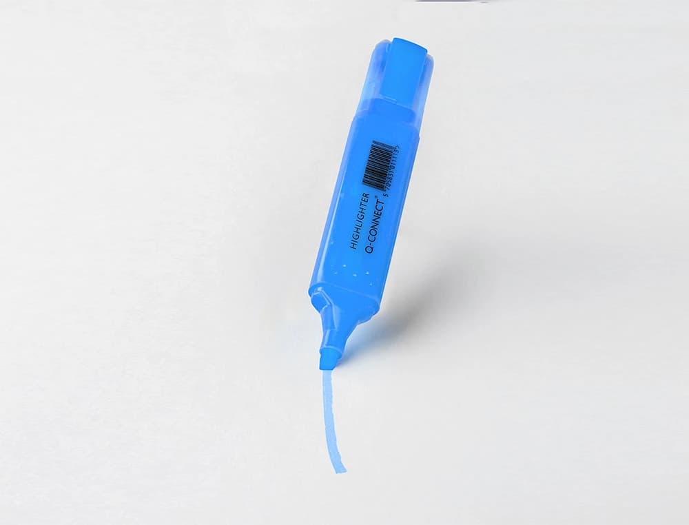 Rotulador q-connect fluorescente punta biselada