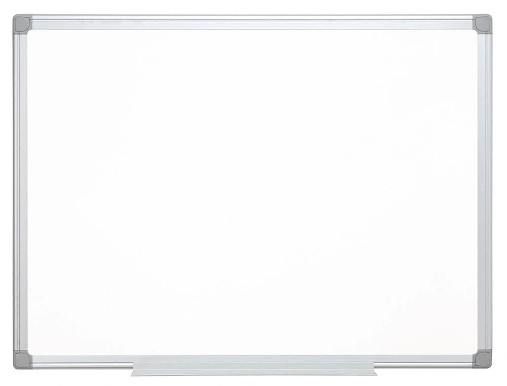 Pizarra blanca q-connect melamina marco de aluminio 90x60 cm