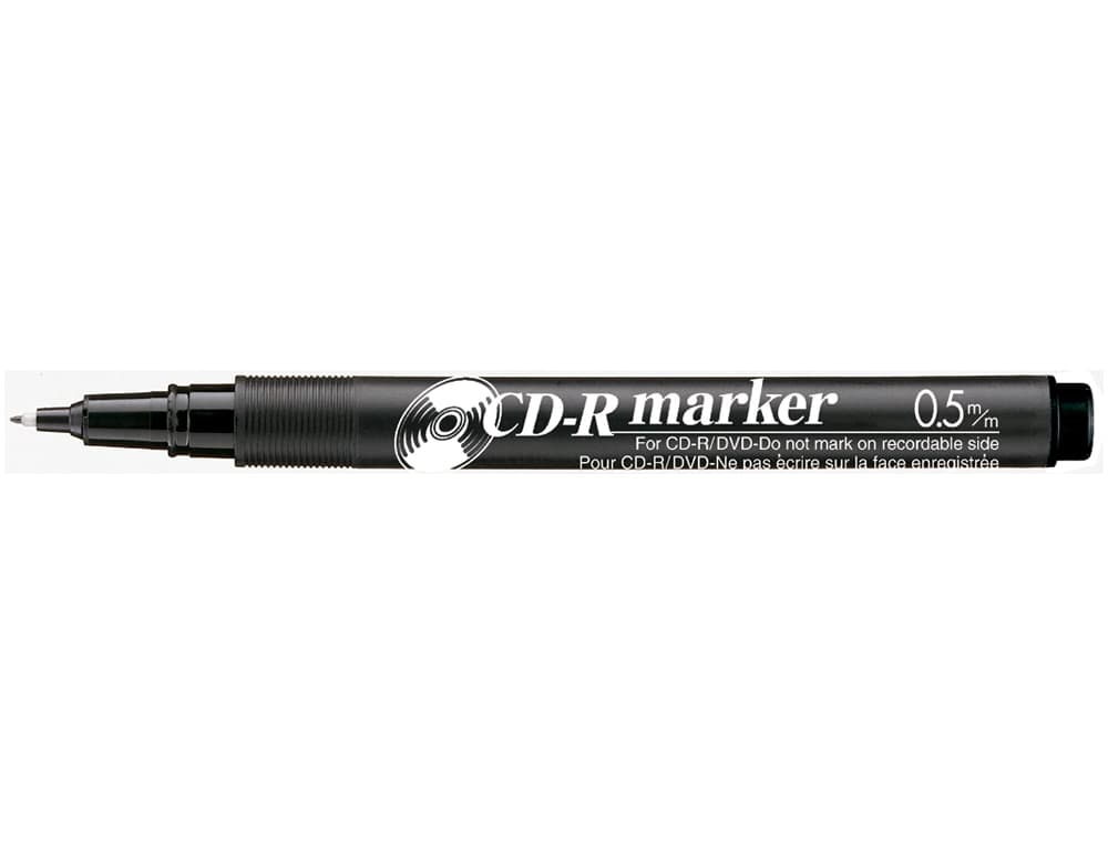 Rotulador permanente Artline EK-883 para CD con punta redonda de 0,5 mm – Negro