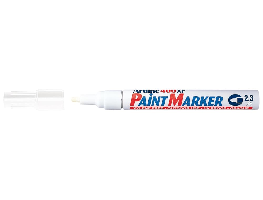 Rotulador artline marcador permanente ek-400 xf punta redonda 2.3 mm metal caucho y plastico