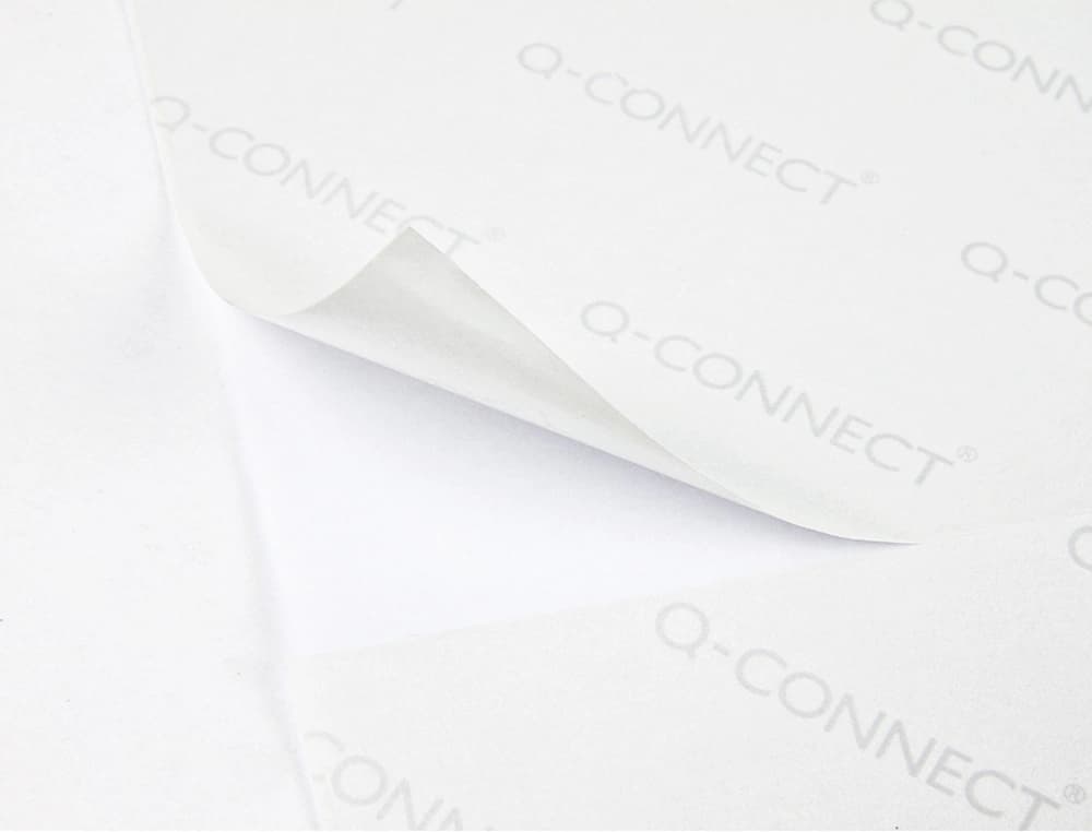 Etiqueta adhesiva q-connect kf26093 tamaño 105x29 mm fotocopiadora laser ink-jet caja 100 h din a4 esp.hacienda