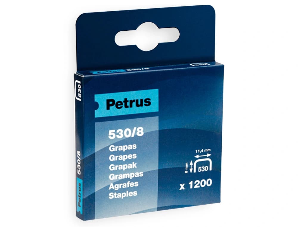 Grapas petrus nº 530/8 caja de 1200 unidades