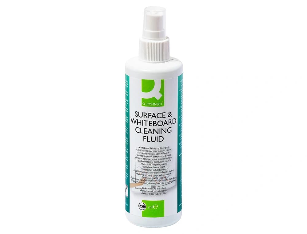 Limpiador de pizarra blanca q-connect bote pulverizador de 250 ml