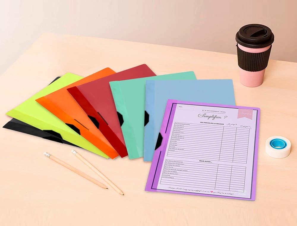 Carpeta liderpapel dossier pinza lateral deslizante polipropileno din a4 60 hojas