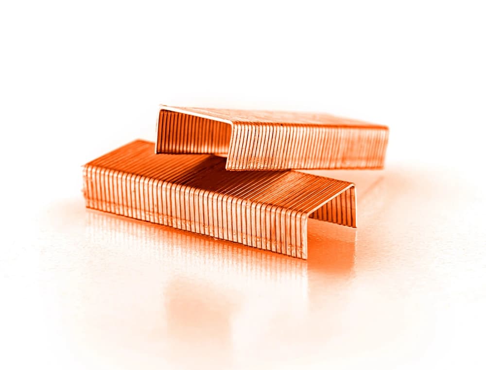 Grapas q-connect nº 23/6 cobreadas caja de 1000 unidades