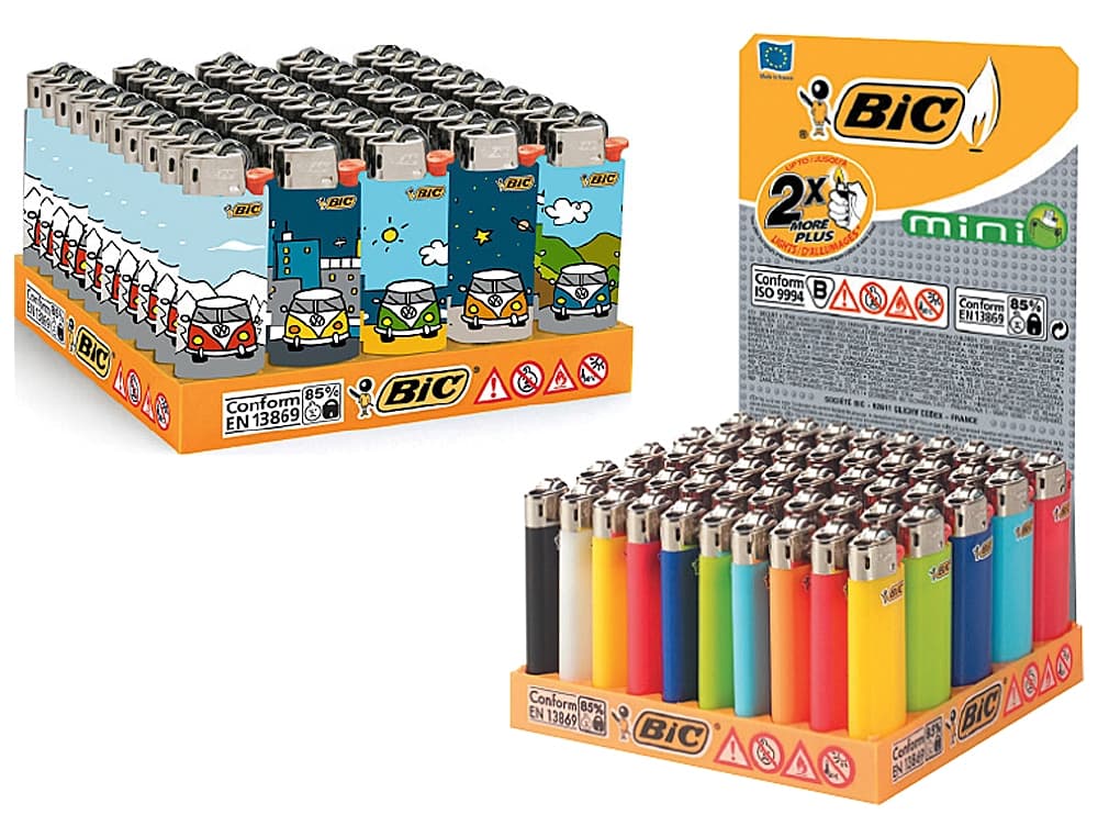 Encendedor bic mini j-25 colores surtidos