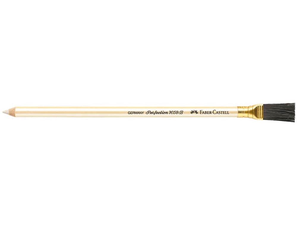 Lapiz faber castell mina de goma con escobilla unidad